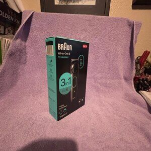 Braun AIO Trimmer Beard & Hair Kit Cordless Ultra Sharp Blade Precision Wheel NI